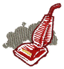 Embroidery Design: Vacuum<br>1.47" x 1.56"
