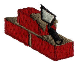 Embroidery Design: Bricklaying<br>1.43" x 1.57"