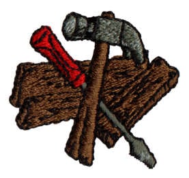 Embroidery Design: Carpenter<br>1.55" x 1.42"