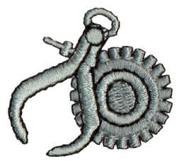 Embroidery Design: Calipers<br>1.41" x 1.28"