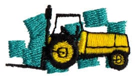 Embroidery Design: Forklift<br>1.52" x 0.82"