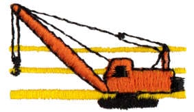 Embroidery Design: Crane<br>1.57" x 0.94"