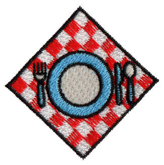Embroidery Design: Diner<br>1.87" x 1.87"