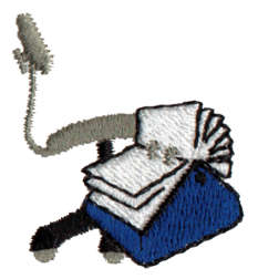 Embroidery Design: Office Things<br>1.2" x 1.48"