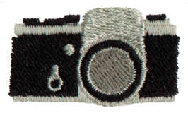 Embroidery Design: Camera<br>1.48" x 0.84"
