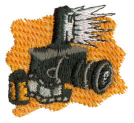 Embroidery Design: Flash Camera<br>1.51" x 1.35"