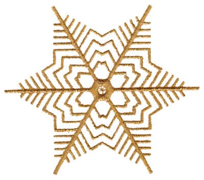 Embroidery Design: Snow Flake<br>3.51" x 3.96"