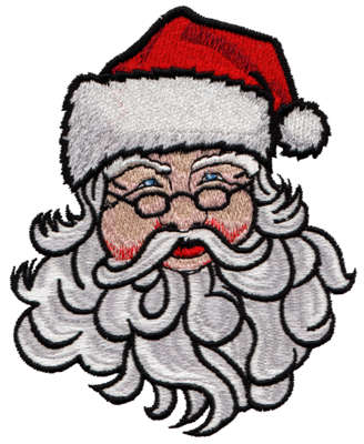 Embroidery Design: Santa Claus<br>4.18" x 5.16"