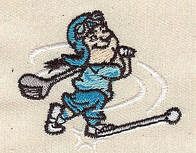 Embroidery Design: Cartoon golfer<br> 2.00w X 1.75h