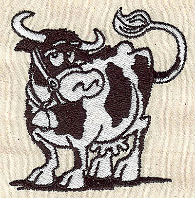 Embroidery Design: Cow<br> 2.56w X 2.69h