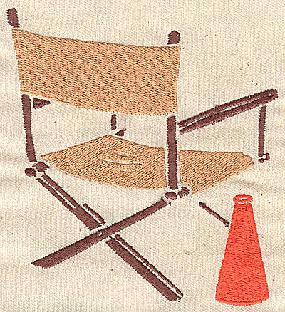 Embroidery Design: Director's Chair<br> 3.06w X 3.94h