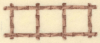 Embroidery Design: Bamboo Poles<br>5.87w X 2.35h
