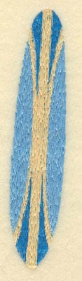 Embroidery Design: Blue Surf Board<br>1.02w X 4.83h