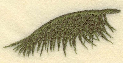 Embroidery Design: Palm Frond<br>2.98w X 1.40h