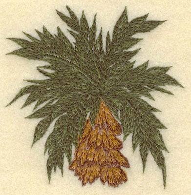 Embroidery Design: Palm Tree<br>3.36w X 3.46h