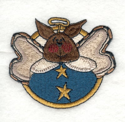 Embroidery Design: Angel Bunny with Wings 2<br>3.07" x 2.58"