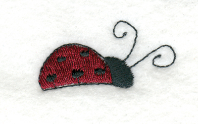 Embroidery Design: Ladybug<br>1.56" x 0.92"