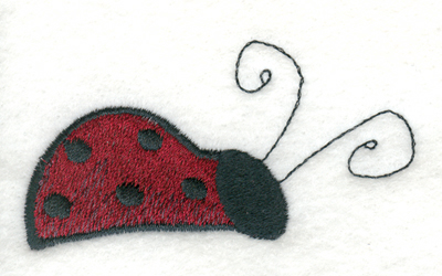 Embroidery Design: Ladybug 2<br>2.95" x 1.79"