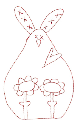 Embroidery Design: Snickerdoodle Bunny<br>3.48" x 5.64" | Embroidery Legacy Embroidery Design: Snickerdoodle Bunny<br>3.48" x 5.64"