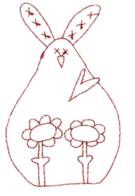 Embroidery Design: Snickerdoodle Bunny<br>2.32" x 3.76" | Embroidery Legacy Embroidery Design: Snickerdoodle Bunny<br>2.32" x 3.76"