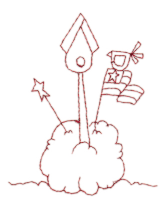 Embroidery Design: Bird House Dreams<br>2.99" x 3.64"