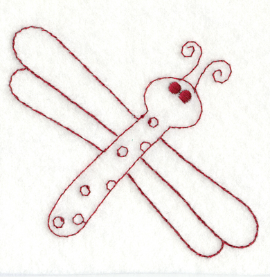 Embroidery Design: Snickerdoodle Butterfly<br>3.75" x 3.37"