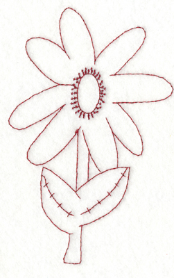 Embroidery Design: Snickerdoodle Flower (large)<br>3.84" x 5.91" | Embroidery Legacy Embroidery Design: Snickerdoodle Flower (large)<br>3.84" x 5.91"