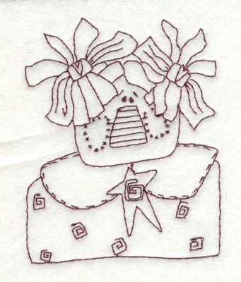 Embroidery Design: Happy Country Gal (small)<br>3.07" x 3.90"