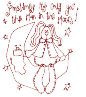 Embroidery Design: Snickerdoodle Moon Doll<br>3.09" x 3.87" | Embroidery Legacy Embroidery Design: Snickerdoodle Moon Doll<br>3.09" x 3.87"