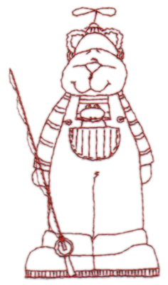 Embroidery Design: Snickerdoodle Bear 2<br>2.21" x 3.99" | Embroidery Legacy Embroidery Design: Snickerdoodle Bear 2<br>2.21" x 3.99"