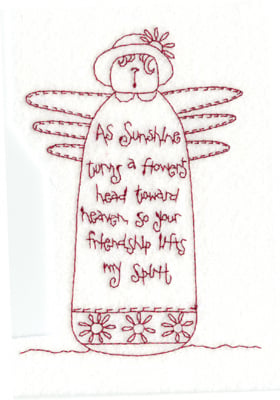 Embroidery Design: Friendship Doll<br>4.35" x 5.85"