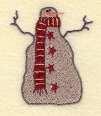 Embroidery Design: Snowman Small<br>2.55w X 3.08h
