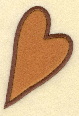 Embroidery Design: Heart Applique<br>2.62w X 3.69h
