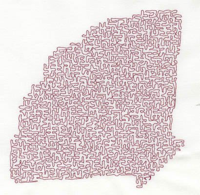 Embroidery Design: Stipple Shell High<br>4.92w X 5.04h