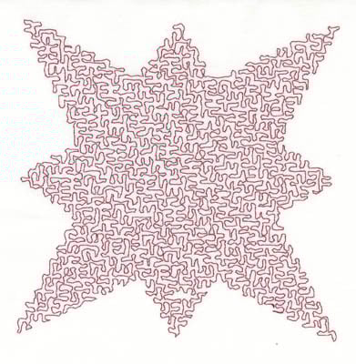 Embroidery Design: Stipple Star High<br>5.05w X 5.02h | Embroidery Legacy Embroidery Design: Stipple Star High<br>5.05w X 5.02h