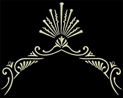 Embroidery Design: Fancy Elements 1 Design 9<br> 5.32w X 4.11h