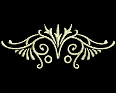 Embroidery Design: Fancy Elements 1 Design 21<br> 3.71w X 1.46h