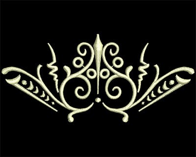 Embroidery Design: Fancy Elements 2 Design 4<br> 3.85w X 1.76h