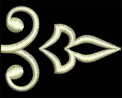 Embroidery Design: Fancy Elements 2 Design 12<br> 1.43w X 1.01h