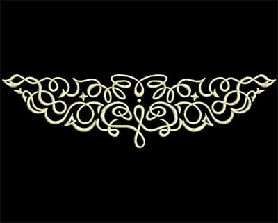 Embroidery Design: Fancy Elements 2 Design 15<br> 6.63w X 1.80h