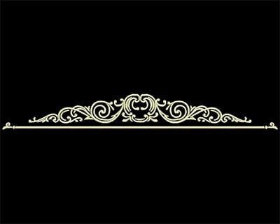 Embroidery Design: Fancy Elements 2 Design 16<br> 5.98w X 0.77h