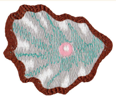Embroidery Design: Seashell 5<br>2.39" x 2.86"