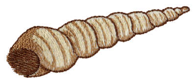 Embroidery Design: Seashell 10<br>2.50" x 1.63"