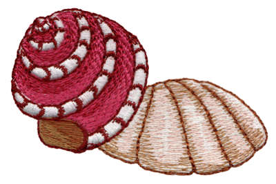 Embroidery Design: Seashells 1<br>2.60" x 2.34"