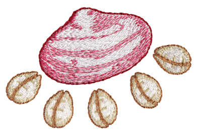 Embroidery Design: Seashell 12<br>3.51" x 3.31"