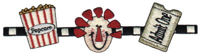 Embroidery Design: Annie Movie Border<br>6.54" x 1.70"
