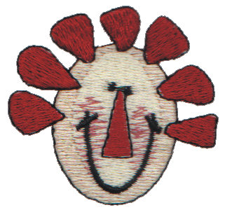 Embroidery Design: Friendly Annie Head<br>2.03" x 1.89"