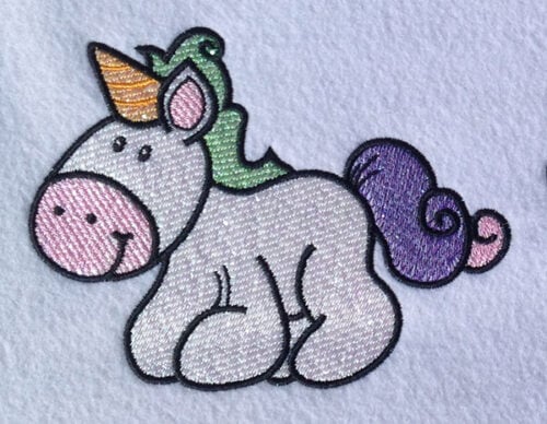 Embroidery Design: Magical Mylar Horse 3<br> 6.05w X 4.60h