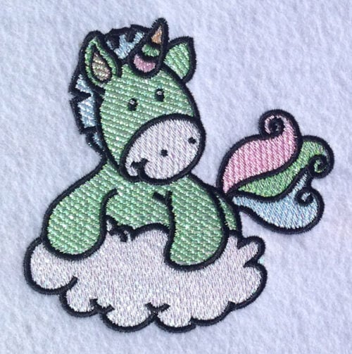 Embroidery Design: Magical Mylar Horse 7<br> 4.52w X 4.54h