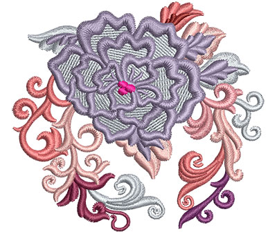 Embroidery Design: Flower Fans 7<br> 3.26w X 2.98h | Embroidery Legacy Embroidery Design: Flower Fans 7<br> 3.26w X 2.98h